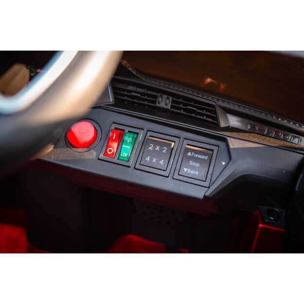 Elektromobilis vaikams Audi e-tron Sportback 4x4 raudonas DELIUX