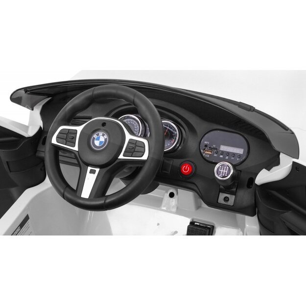 Elektromobilis vaikams BMW 6GT baltas