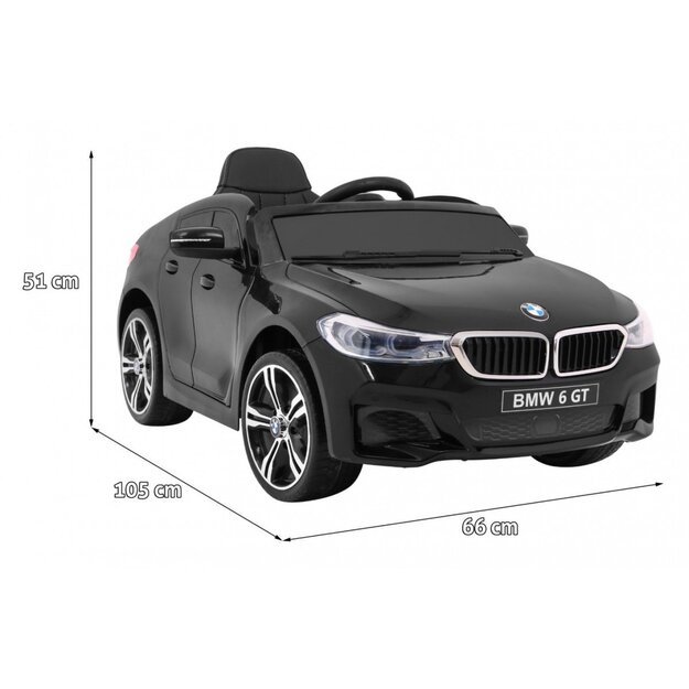Elektromobilis vaikams BMW 6GT juodas