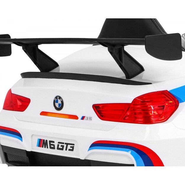 Elektromobilis vaikams BMW M6 GT3 baltas