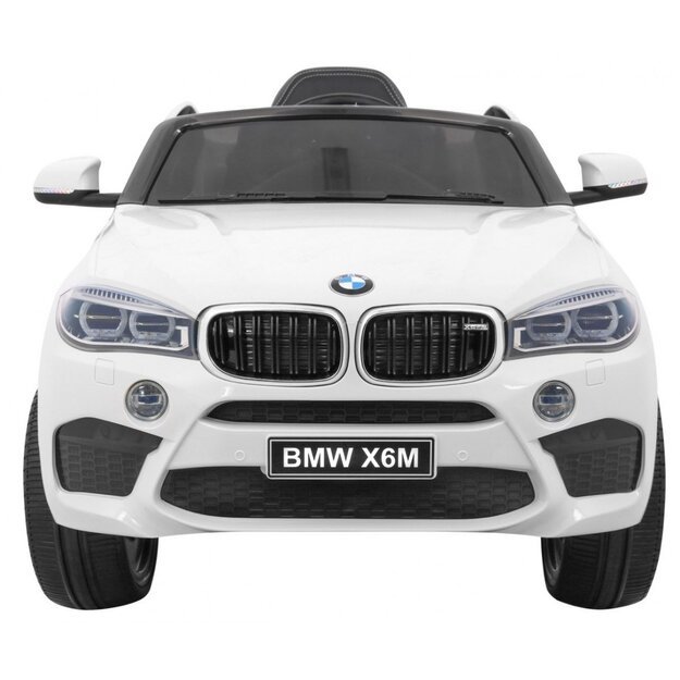 Elektromobilis vaikams BMW X6 M vienvietis, baltas