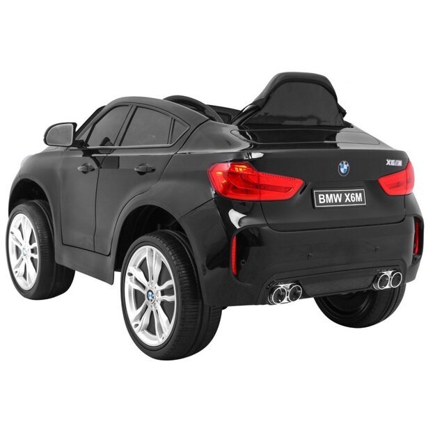 Elektromobilis vaikams BMW X6 M vienvietis, juodas dažytas