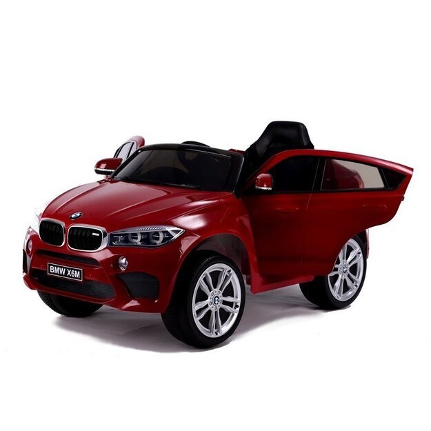 Elektromobilis vaikams BMW X6 M vienvietis, raudonas dažytas