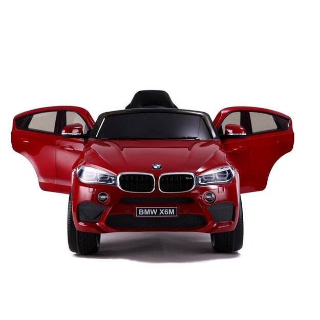 Elektromobilis vaikams BMW X6 M vienvietis, raudonas dažytas