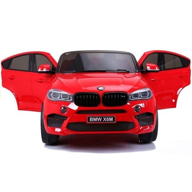 Elektromobilis vaikams BMW X6 M XXL dvivietis raudonas