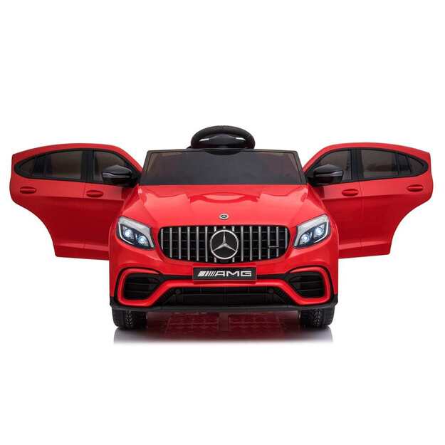 Elektromobilis vaikams Mercedes GLC 63S 4x4, vienvietis, raudonas