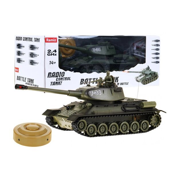 Tankas T-34 1:28 R/C 2,4 GHZ