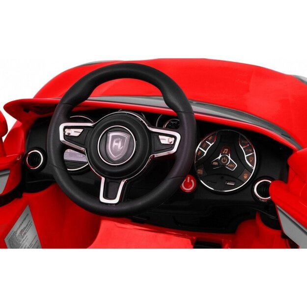 Vienvietis elektromobilis Turbo-S, raudonas