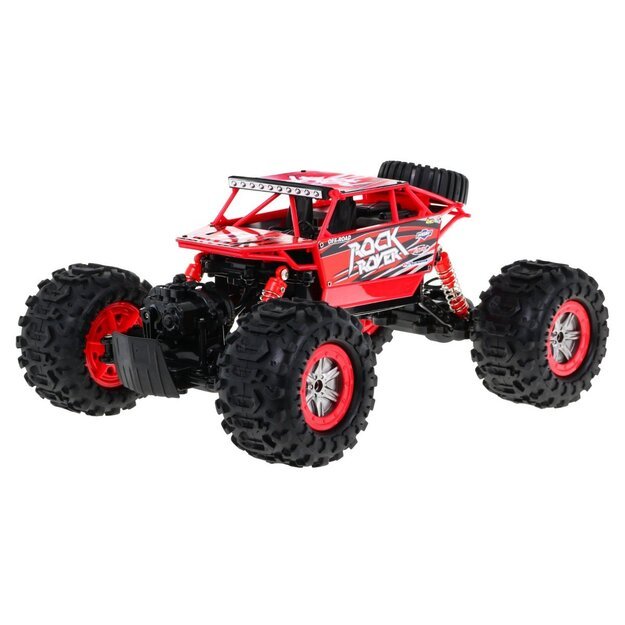 NUOTOLINIO VALDYMO ŽAISLINIS AUTOMOBILIS 1:12 MEGA CRAWLER AMBFIBIA R/C 2 4G RED