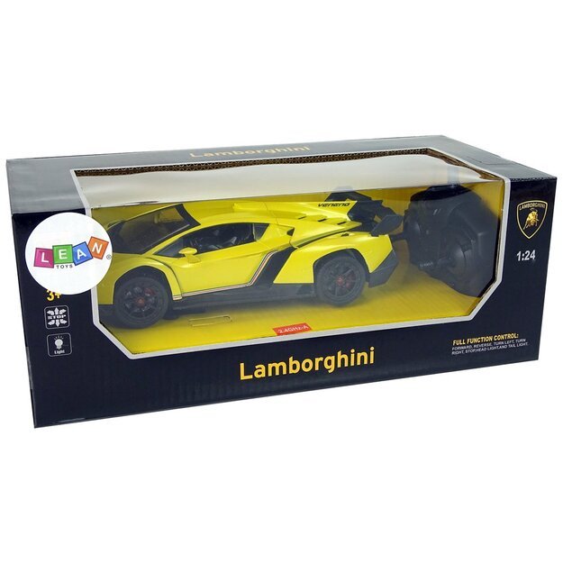 RC  Lamborghini Veneno 1:24 geltonas 