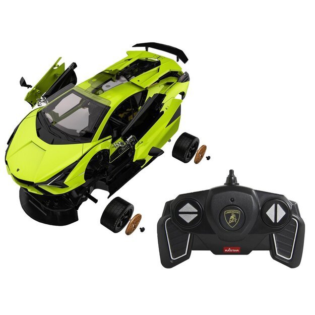 Nuotoliniu būdu valdomas automobilis R/C Rastar 1:18 Lamborghini Sian FKP 37, žalias