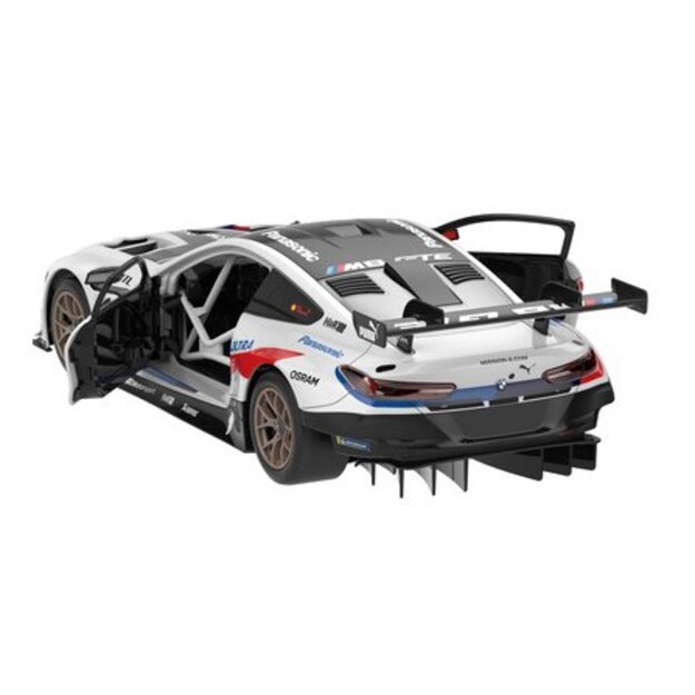 Radijo bangomis valdomas, sudedamas automodelis Rastar 1:18 BMW M8 GTE